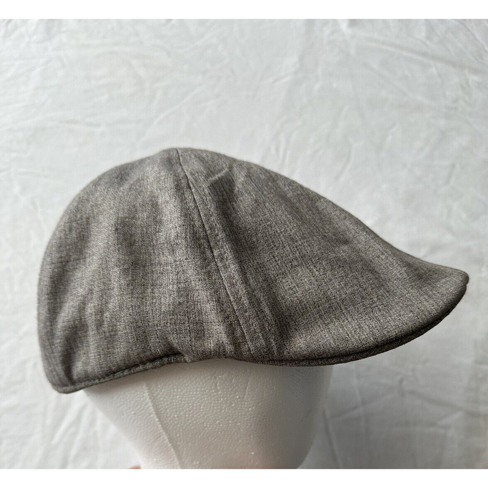 Wilson Leather, Grey Fabric Beret Duckbill Flat Newsboy Cap Hat Ages 14yrs+